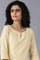 Yellow Round Neck Classic kurta