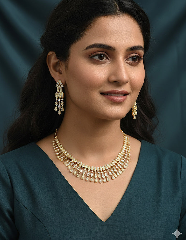 Designer Zirconia Elegance Necklace Set