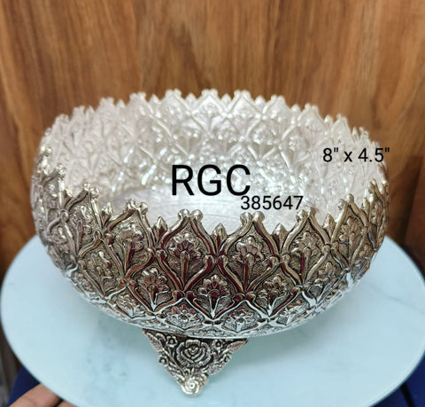RGC Antique German silver prasadam/Urli/flower bowls