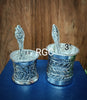 RGC Antique German silver Udarini set (Glass and Spoon)