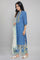 Blue Embroidered kurta Set