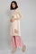 Pink Mock Layered Festive kurta