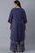 Navy Blue kurta with Embroidery