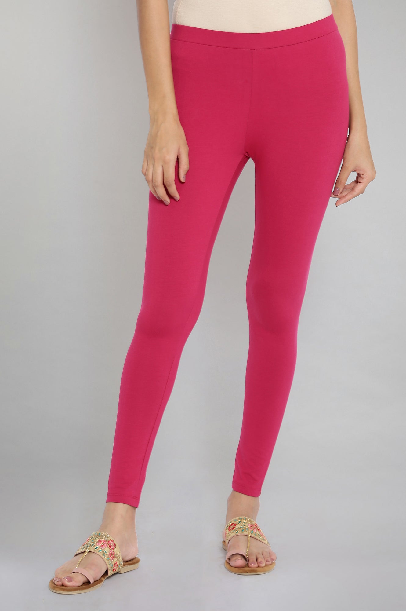 Magenta Skin Fit Tights