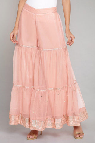 Pink Tiered Sharara