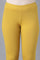 Yellow Solid Skinny Fit Cotton Tights With Elasticated Waistband