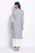 Grey Mist Geometric Print Straight kurta