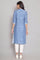 Cobalt Blue Placement kurta