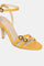 Mustard Textured Almond Toe Stiletto-Wbristol