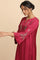 Fuchsia Modal Satin Flared kurta