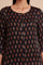 Brown Ajrakh Print Mid-Length kurta