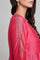 Pink Anarkali V-Neck kurta