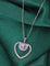 Swarovski Crystal Amethyst Spark Heart Chain Pendant