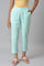 Blue Ankle Length Aurelia Trousers