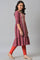 Aurelia Girls Maroon Dress-