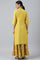 Yellow Embroidered And Sequin Work kurta