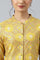 Yellow Button Down A-Line kurta