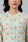 Ecru And Multicoloured Printed Flared kurta