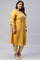 Plus Size Mellow Yellow Embroidered A-Line kurta