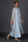 Light Blue Dupatta Drape Dress