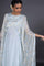 Light Blue Dupatta Drape Dress