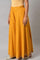 Mustard Glitter Printed Plus Size Culottes