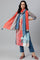 Bright Multicoloured Dupatta With Tassels