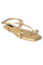 W Solid Gold Square Toe Flat