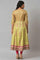 Light Green Karnataka Silk kurta With Dark Pink Tights