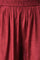 Dark Red Solid Shantung kurta with Parallel Pants Co-ord Set