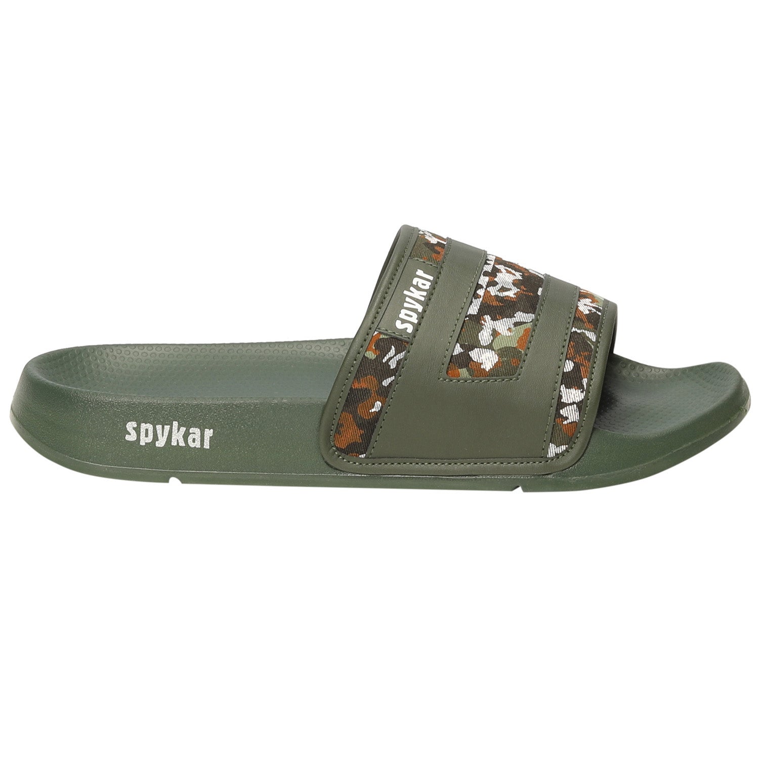 Wells Men Olive Green Sliders Cherrypick