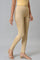 Almond Gold Solid Ankle Length Leggings