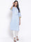 Blue Printed kurta & Tights