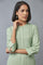 Fern Green A-line Printed kurta