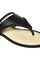 W Woven Design Black Almond Toe Flat