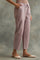 Lilac Solid Straight Pants