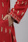 Red Paisley Printed Plus Size Winter kurta