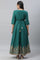 Alpine Green Zari Embroidered Dress