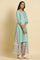 Bright Blue Embroidered Kurta