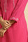 Pink Embroidered Textured Dobby Kurta