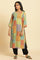 Multi-Coloured Printed Straight Kurta With Lace