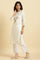 White Dori Embroidered Festive Kurta