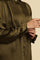 Olive Green Modal Satin Embellished Shirt