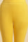 Yellow Cotton Ljersey Lycra Tights