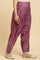 Purple Pleated Shantung Salwar