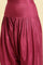 Purple Pleated Shantung Salwar