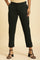 Dark Green Slim Fit Elasticated Western Pants