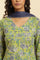 Light Green Floral Printed Kurta, Pants And Dupatta Set