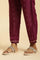 Purple Embellished Kurta, Pants And Dupatta Set