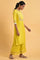 Yellow Embroidered Shantun Plus Size Festive kurta